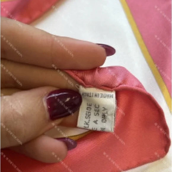 Christian Dior floral Silk vintage Scarf - Picture 6 of 8